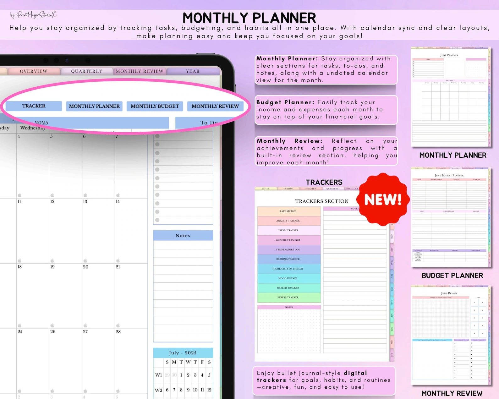 All-in-One Digital Planner 2026, 2027, 2028