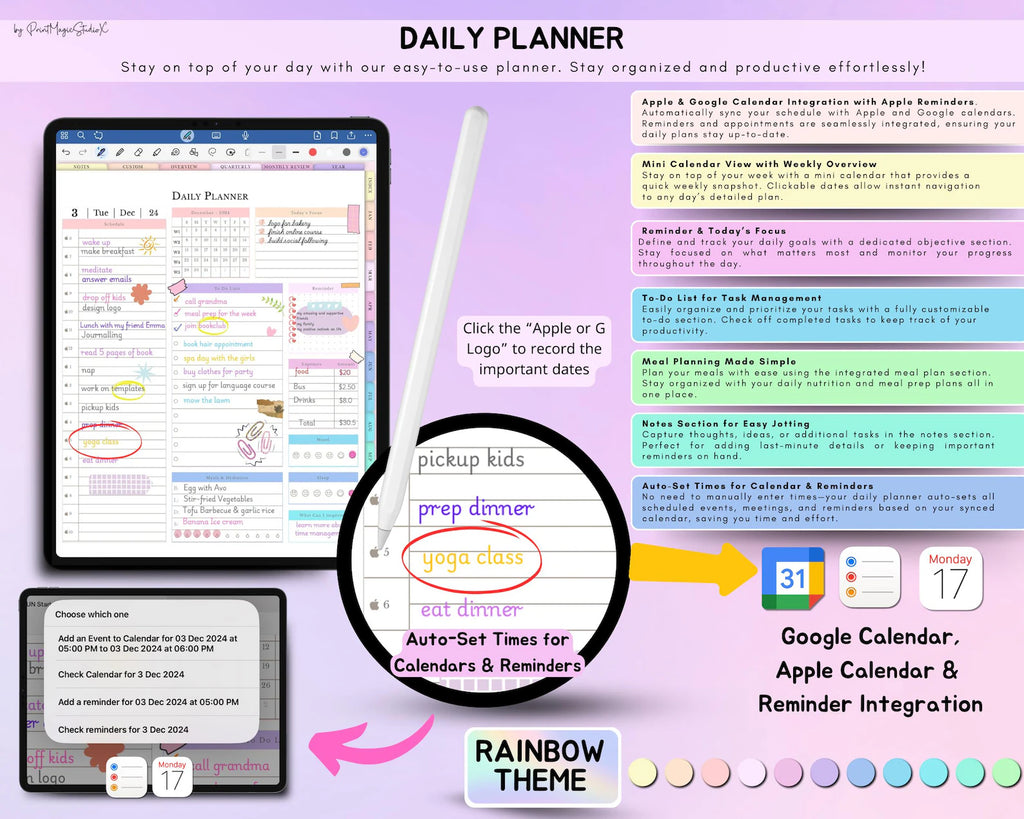 All-in-One Digital Planner 2026, 2027, 2028
