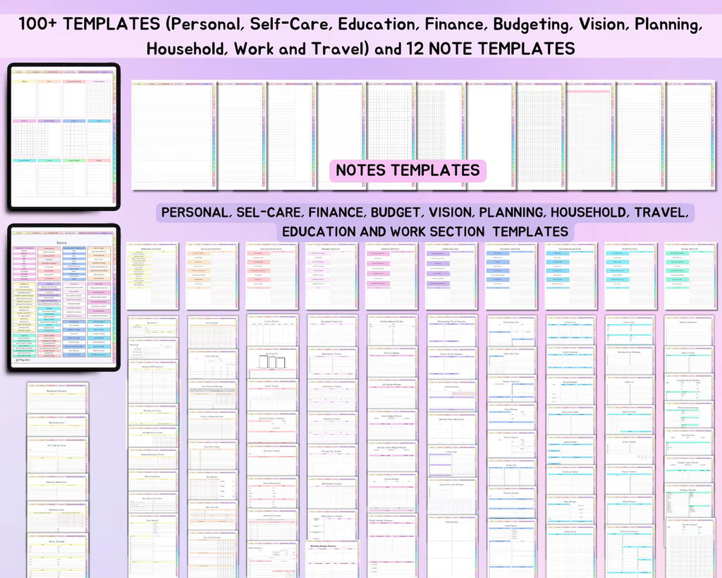 All-in-One Digital Planner 2026, 2027, 2028